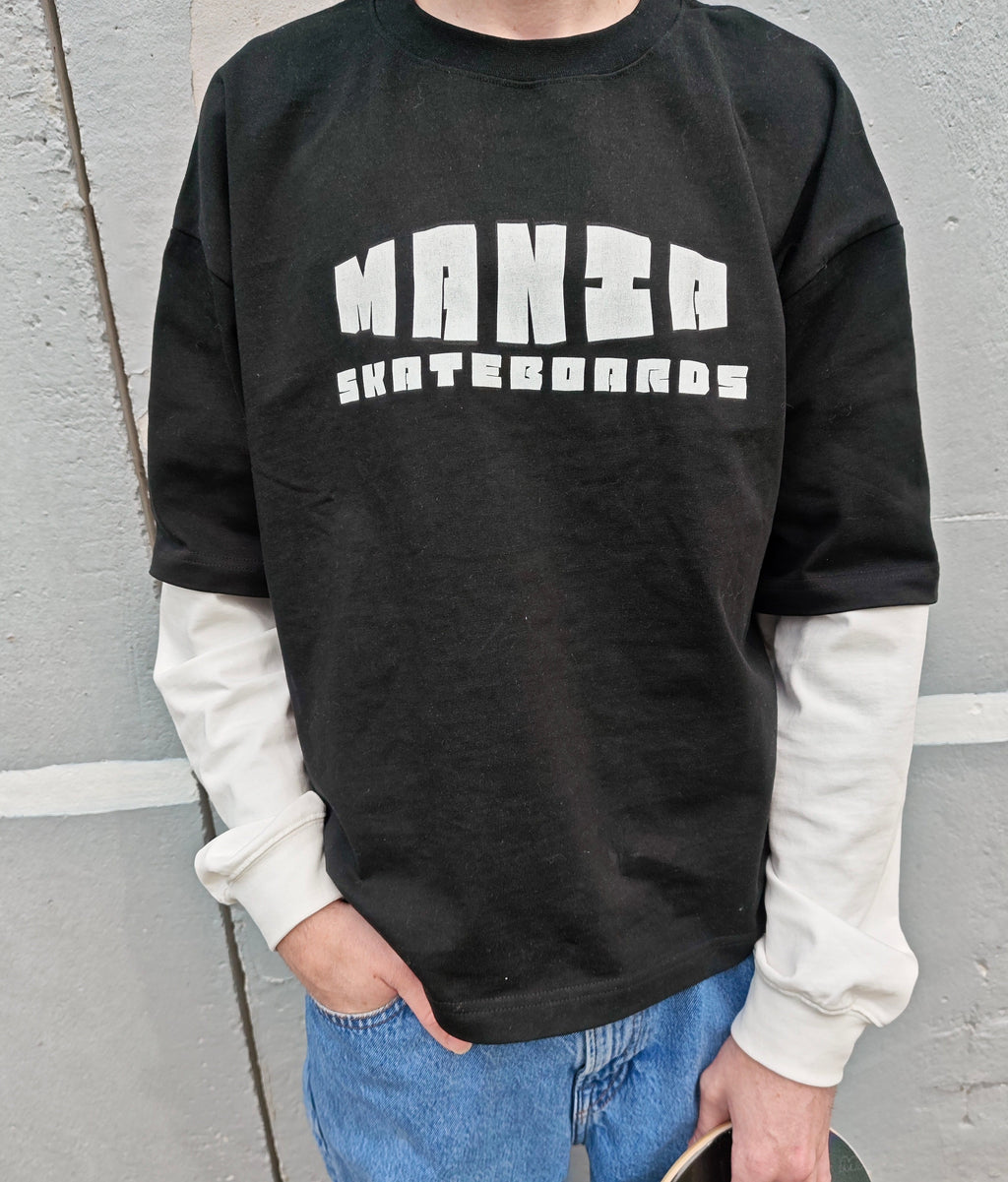 MANIA SKATEBOARDS LAYERED LONG SLEEVE T-SHIRT